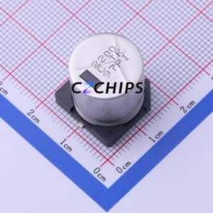 Condensateur électrolytique en aluminium SMD EEETKC222UAM, SMD, D16xL16.5mm 2200uF 20% 16V 1.1A-100kHz - Product Image 1