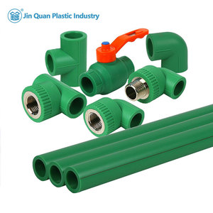 Màu xanh lá cây PPR nhựa ống nước Phụ kiện đường ống 20mm-25mm phụ kiện cấp nước keo/hàn ống mịn kết nối Hộp thủy lợi - Product Image 1