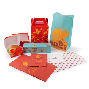Caja de embalaje de alimentos con logotipo personalizado, embalaje de papel reciclable respetuoso con el medio ambiente, barata, gran oferta, pequeña, plegable - Product Image 6