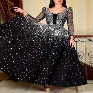 直销厂家热销Abaya模型迪拜新款Abaya婚纱