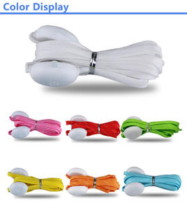 Lacets lumineux en nylon à LED, 1 paire, prix d'usine, en stock, 3 modes, 7 couleurs clignotantes pour les fêtes - Product Image 3