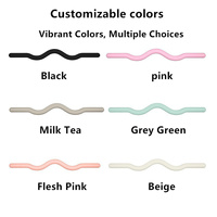 Barre lestée en silicone pour squats et mise en forme corporelle, unisexe, rose macaron, pour la gym, le fitness, le yoga, le pilates, l'entraînement aérobie