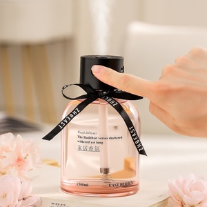 Diffuseur d'huiles essentielles aromatiques pour la maison, en verre raffiné personnalisable, 500 ml, sans alcool, écologique, pour la méditation et le yoga - Product Image 6