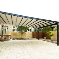 Auvent de luxe extérieur complet Cassette auvent électrique à distance rétractable auvent patio toit