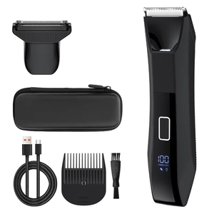 เครื่องโกนหนวดไฟฟ้าแบบ 3in1 OEM/ODM IPX7 ใบมีดคู่ สำหรับโกนหนวดเคราและขนตามร่างกายสำหรับผู้ชาย พร้อมชุดอุปกรณ์ตกแต่งทรงผมและกระเป๋า EVA - Product Image 6