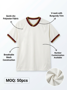 Camiseta de Fútbol Sublimada OEM de Secado Rápido, Camiseta de Fútbol de Poliéster con Número y Logotipo Personalizados, Uniforme de Equipo, Ropa Deportiva al por Mayor - Product Image 4