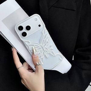 Moda mariposa sin marco ahueca hacia fuera la caja del teléfono para iPhone 11 12 13 14 15 16 17 <span class=keywords><strong>Pro</strong></span> Max transpirable duro PC cubierta Shell 17 <span class=keywords><strong>Air</strong></span> - Product Image 6