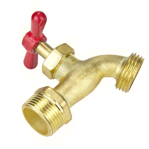 TMOK RTS DN15 1/2 "placage polonais en alliage de <span class=keywords><strong>zinc</strong></span> tuyau d'arrêt de <span class=keywords><strong>jardin</strong></span> robinet d'eau robinet Bibcock - Product Image 4