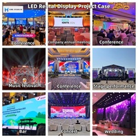 Panel de Pantalla LED de Alquiler para Fondo de Escenario P2.6 P2.9 P3.9 Impermeable para Exteriores, Pantalla LED Portátil de Aluminio Fundido a Presión