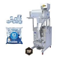 Machine d'emballage automatique de blocs de tubes de glaçons, 1kg 2kg 5kg Machine d'emballage industrielle de sachets scellés avec peseur