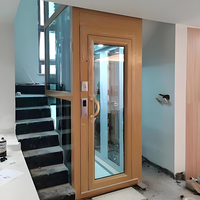 Ascenseur de grenier pour maison auto-construite à deux étages, petit format, 250 kg, 2-3 personnes, intérieur/extérieur, faible bruit, fonctionnement stable