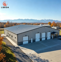 Atelier d'usine en structure métallique préfabriquée, Usine de traitement industriel à ossature métallique lourde, Bâtiment d'entrepôt métallique sur mesure