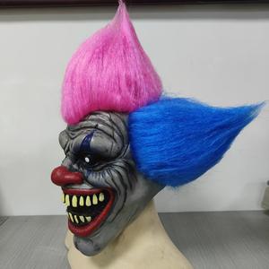 Máscara de látex de payaso de terror de Halloween para Thriller Party Masquerade y Haunted House Dress-Up Quality Headgear Props - Product Image 4