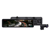 Cámara para Auto de Alta Calidad con Pantalla IPS a Color de 11.88'', Sensor SONY Starvis, Quad HD 2K, Grabación Delantera/Trasera, Ángulo de 140°, Garantía de 3 Años Abee