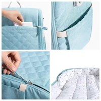 BSCI-zertifiziertes, tragbares Babybett im neuen Design, faltbares Reisebett für Neugeborene mit Wickeltasche und Tragefunktion für Picknicks im Freien