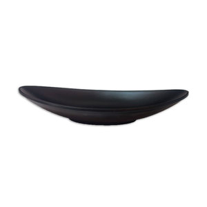 Assiette ovale en mélamine noire incassable pour salade, avec logo personnalisé, prix d'usine, pour restaurant - Product Image 3
