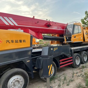 Grue de camion d'occasion Sany 100 tonnes, équipement de levage mobile tout-terrain, couleur jaune rouge, haute performance - Product Image 2