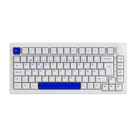 Akko Blue on White ISO Spare Keycap 49-key PBT Double-Shot ISO Nordic Layout Keycaps