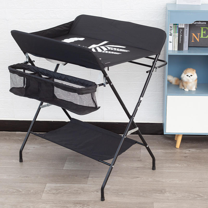 Black standard-clothes rack/storage basket