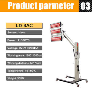 Lámparas de curado de pintura infrarroja de onda corta de 3300W de alta calidad, equipo de cuidado de coche de curado múltiple - Product Image 3
