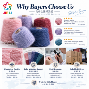 Fil à tricoter mélangé Chongjing 4.2NM, 8% laine, 23% nylon, 56% acrylique, 12% polyester, 1% élasthanne, fil fantaisie pour pull - Product Image 5