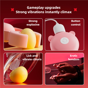 Vrouwelijke Dubbele Tepelklem Voor Borstmassage Vibrerende Clitoris Stimulator Orgasme In Combinatie Met Flirtende Masturbators Seksspeeltjes - Product Image 5