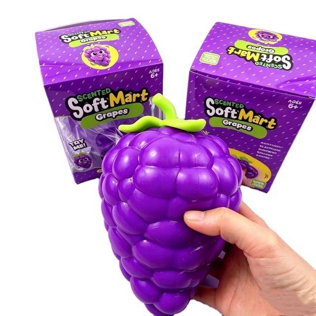 Jumbo Grape Squishy Giant Squeeze Toy Fun Playful Stress Relief Squishy Toy Slow-Rebound Fidget Squeeze Toy for Party Favor