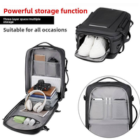 Sac à dos d'affaires extensible imperméable à l'eau, avec port USB, multi-compartiments, pour homme, pour ordinateur portable, directement de l'usine