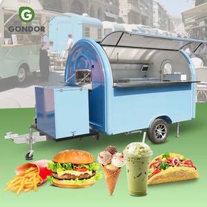 Camionnette de barbier, camion de sushi, café mobile, stand de rue, camion de vente de pizzas, remorque alimentaire avec four pour l'Amérique - Product Image 1