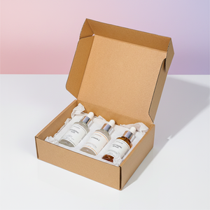 Caja <span class=keywords><strong>de</strong></span> Cartón Corrugado Marrón Plana Personalizada con Logotipo <span class=keywords><strong>de</strong></span> Marca <span class=keywords><strong>para</strong></span> Empaque <span class=keywords><strong>de</strong></span> Productos <span class=keywords><strong>para</strong></span> el Cuidado <span class=keywords><strong>de</strong></span> la Piel - Product Image 1