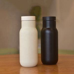 2024 New Press-type 380ml Stainless Steel Sports Water <b>Bottle</b> With Lid Tumbler <b>Coffee</b> Mug Water <b>Bottle</b> Set - Product Image 5