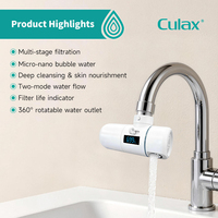 Purificateur d'eau pour soins de la peau, filtre de robinet pour eau douce, élimination du chlore, affichage TDS LED, filtre de beauté, robinet de cuisine manuel, usage domestique