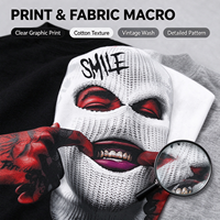 T-shirt pour homme en tissu polyester léger, uni, à manches courtes, avec finition délavée à l'acide, pour streetwear hip-hop, logo personnalisé
