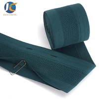 Bande élastique pliable en maille respirante de 5,1 cm de large avec trou pour cordon de serrage en Y, bande élastique ouverte en maille pour pantalons de sport