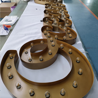 Signe de lettre d'ampoule vintage de lumière LED personnalisé en usine pour les affaires et la publicité