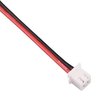 JST-XH 2.54mm 1S 2ピンバランスプラグリードソケット22awg 10cmシリコーンワイヤー自動車用配線ハーネスオスコネクタ - Product Image 2