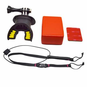 Support de fixation buccale <span class=keywords><strong>pour</strong></span> caméra d'action de surf et de <span class=keywords><strong>skate</strong></span>, compatible avec GoPro Hero 13 12 11 10 9 8 7 DJI Osmo Action 6 5 4 3 - Product Image 1