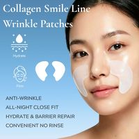 Patchs anti-âge au collagène OEM pour les rides du sourire, raffermissants et hydratants, réduction instantanée des rides, masque en gel soluble