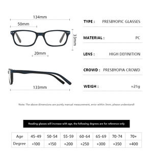 Vente en gros de lunettes anti lumière bleue Offres Spéciales <span class=keywords><strong>les</strong></span> plus récentes montures carrées lunettes hommes lunettes de lecture - Product Image 2