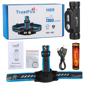 <span class=keywords><strong>Lampe</strong></span> <span class=keywords><strong>frontale</strong></span> LED <span class=keywords><strong>puissante</strong></span> Trustfire H6R professionnelle, 1350 lumens, étanche IP68, avec lumière rouge SOS pour la chasse en plein air - Product Image 4