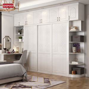 Armoire en bois de teck de Style classique, grand placard de rangement pour vêtements - Product Image 4