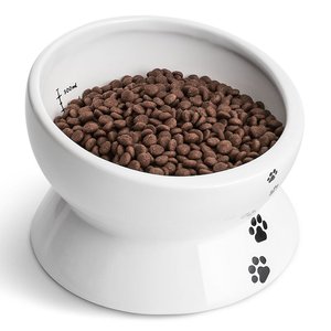 Alimentadores coreanos de cerámica para gatos, redondos y respetuosos con el medio ambiente, tazón para comida y agua para mascotas, en venta - Product Image 1