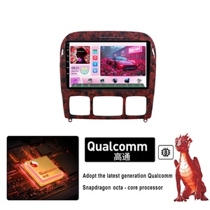 เครื่องเล่นดีวีดีติดรถยนต์ Qualcomm 9 นิ้ว พร้อมระบบนำทาง GPS ระบบแอนดรอยด์ สำหรับรถยนต์เมอร์เซเดสเบนซ์ S Class ปี 1998-2005 รุ่น W220 <span class=keywords><strong>S280</strong></span> S320 S350 S400 S430 S500 - Product Image 1