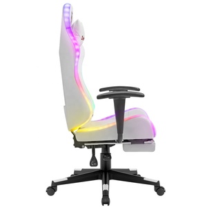 Silla de Juego Ergonómica de Oficina Ejecutiva de Cuero Sintético con Reposapiés, Silla de Juego RGB con Cojín Grueso Popular de <span class=keywords><strong>Bosnia</strong></span> - Product Image 2