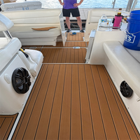 Plateforme de bain et tapis de cockpit pour bateau 2000 Larson Cabrio 330, en mousse EVA imitation teck, style SeaDek MarineMat, auto-adhésif