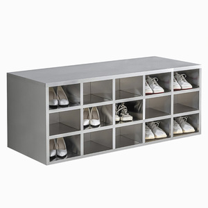 Yangpinhui - Zapatero de Acero Inoxidable con 36 Compartimentos, con Cerradura, para Uso en Laboratorios y Oficinas - Product Image 1
