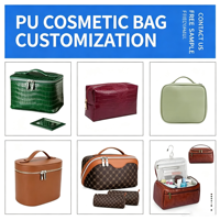 Cosmetische tas met rasterpatroon, make-uptasje met handvat, ritssluiting, multifunctionele toilettas, etui, draagbare organizer