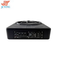 Subwoofer de voiture actif 10 pouces, haut-parleur de basses mince et puissant, bobine simple, audio mono, ajustement universel, 120W RMS, télécommande