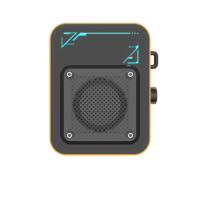 Speaker Portabel Nirkabel 5.4 dengan Mikrofon Terintegrasi, Lampu LED, Bahan Plastik, dan Remote Control