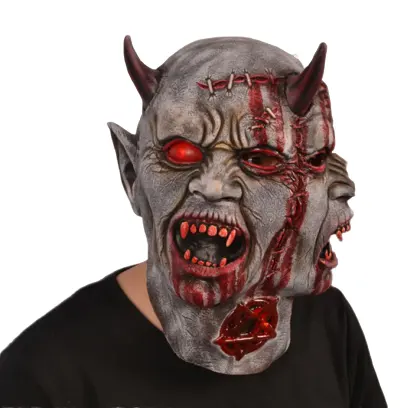 Thực Tế Người Lớn Cosplay Kinh Dị Đẫm Máu Zombie Party Halloween Full Head Latex Trang Phục Mặt Nạ